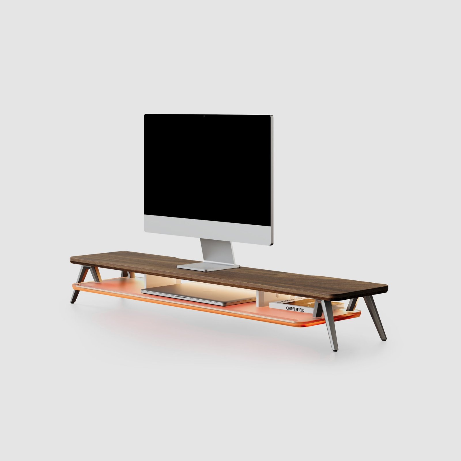 Compact Base Desktop Monitor Riser