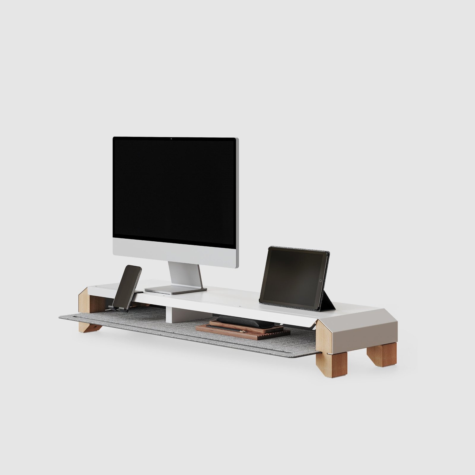 Balanced Structure Monitor Riser Stand